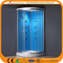 Blue Painted Glass Shower Enclosure (ADL-8701)